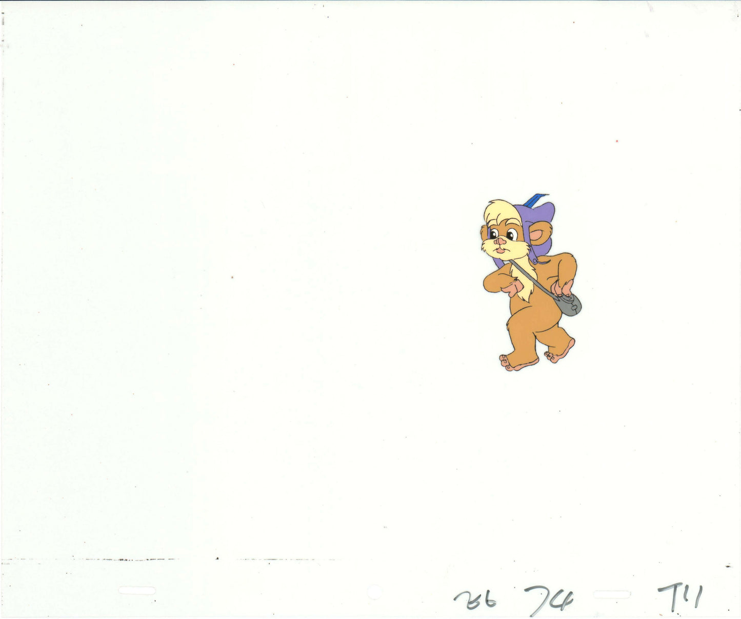 Star Wars: Ewoks Teebo Season 2 Original Production Animation Cel and Drawing from Lucasfilm b5443