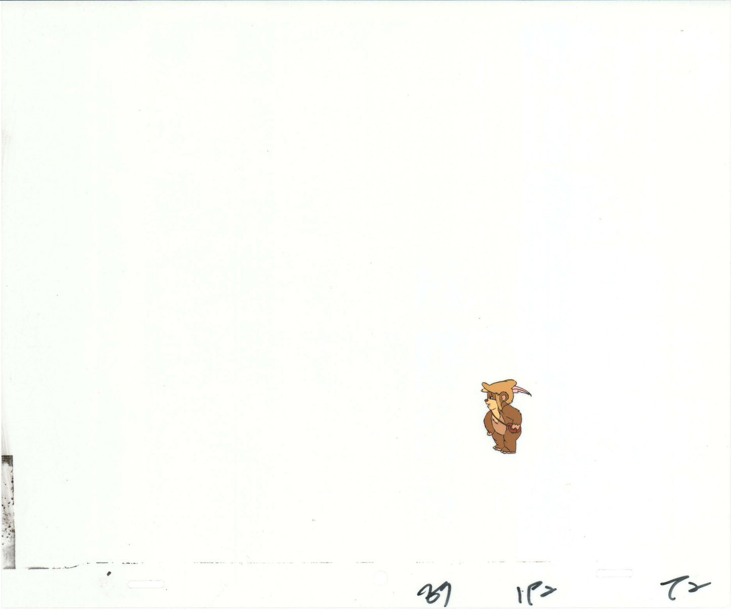 Star Wars: Ewoks Teebo Season 1 Original Production Animation Cel and Drawing from Lucasfilm b5438