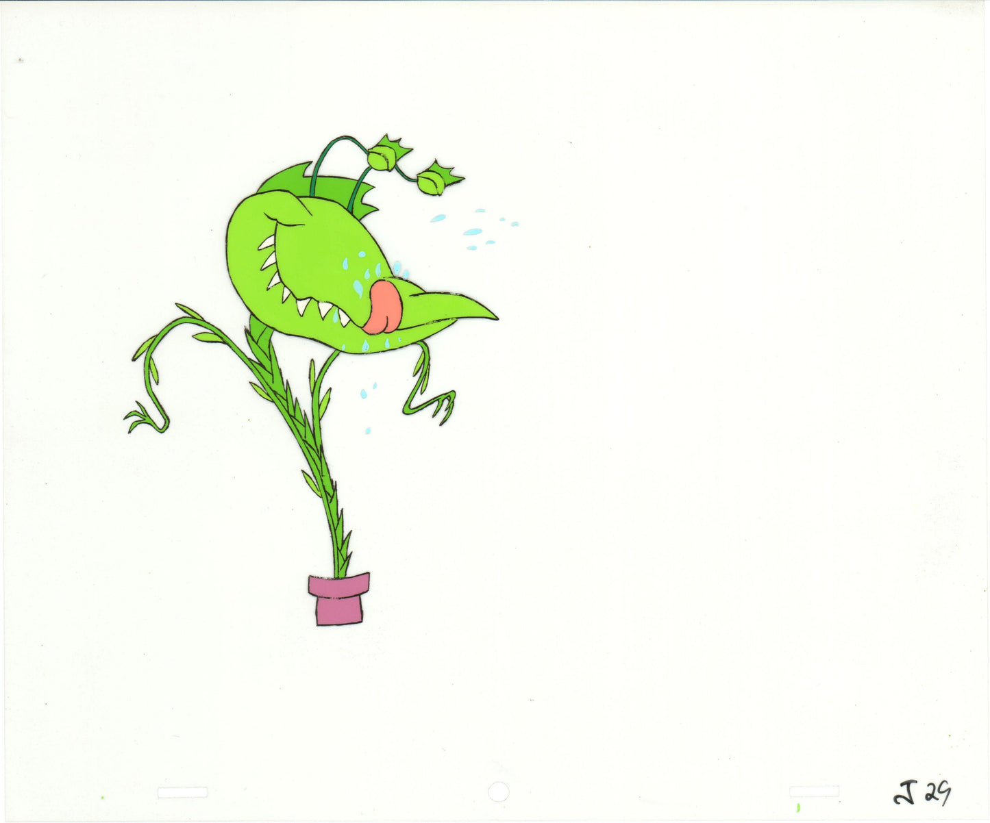 Little Shop of Horrors Junior Monster from Marvel Original Production Animation Cel 1991 b5611