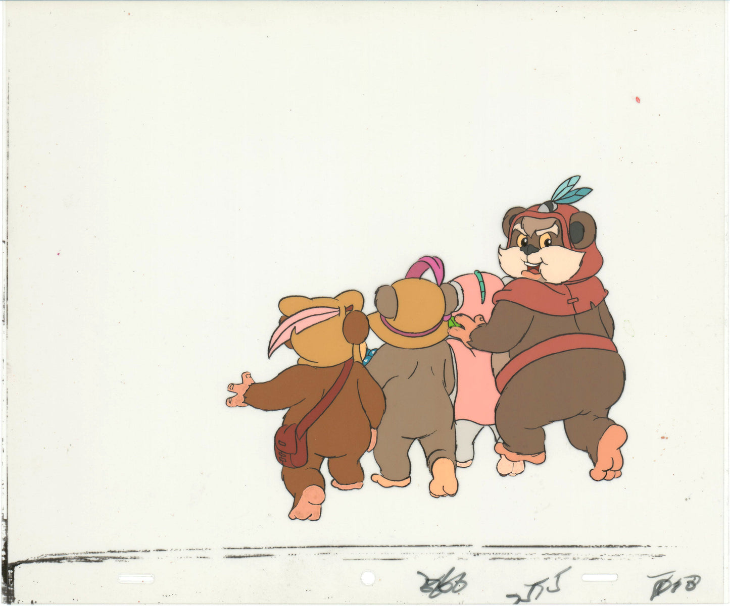 Star Wars: Ewoks Paploo Original Production Animation Cel n Draw Lucasfilm b5316