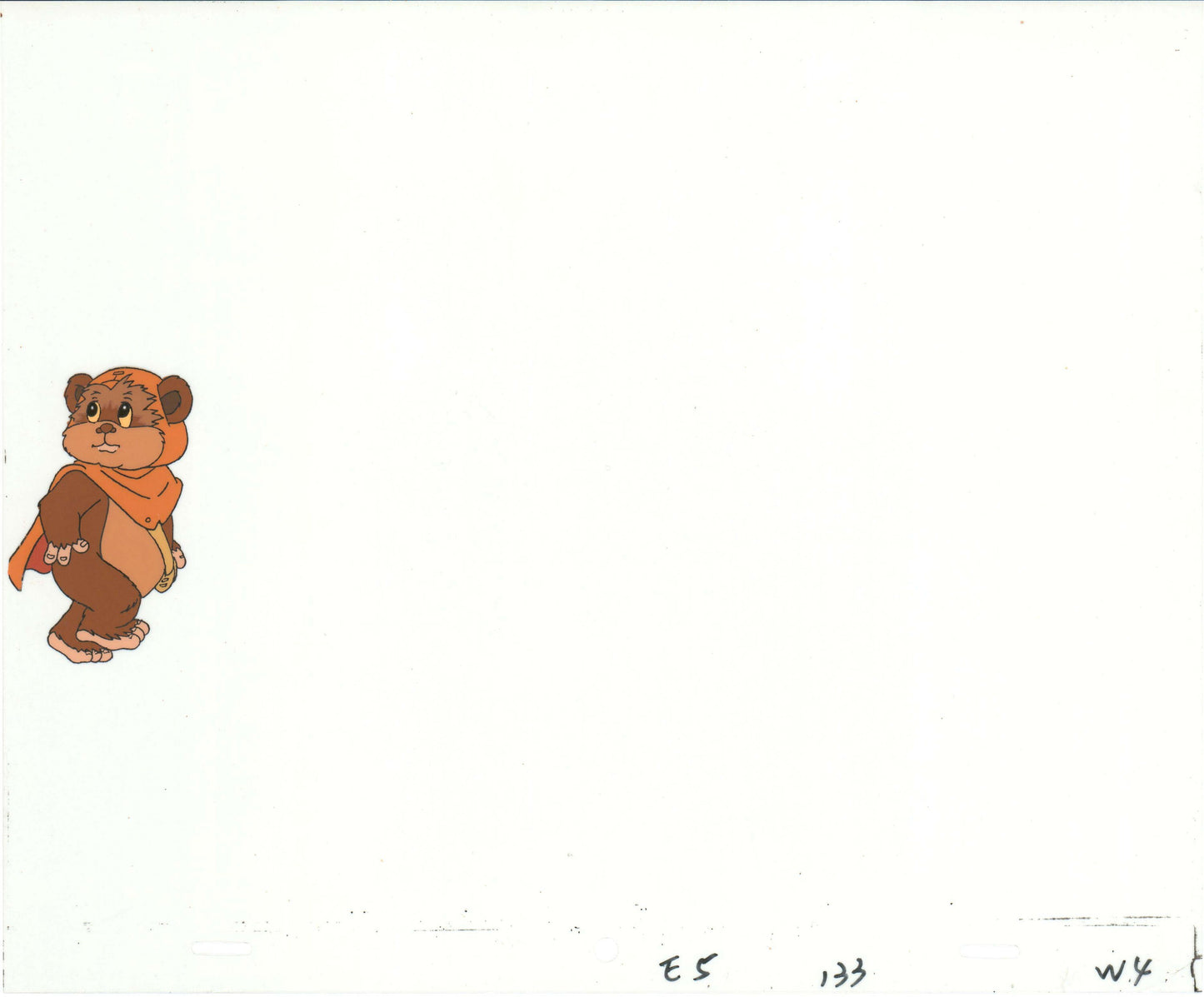 Star Wars: Ewoks Wicket from Season One Original Production Animation Cel from Lucasfilm b5414