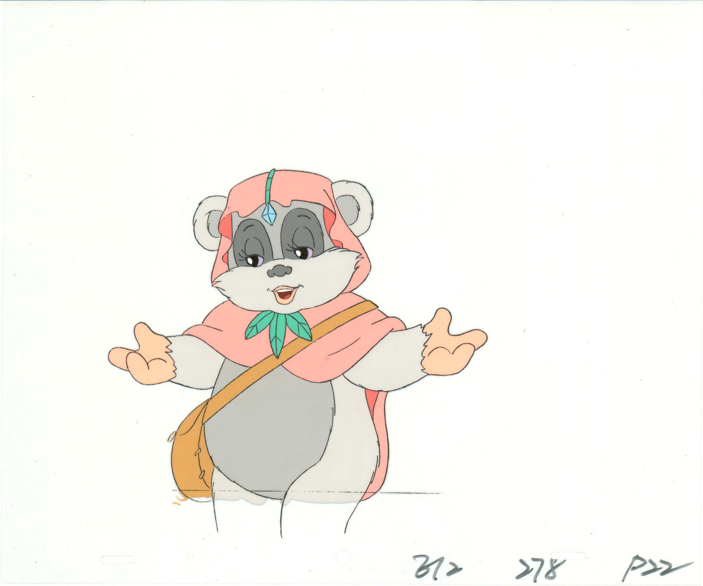Star Wars: Ewoks Princess Keesaa Original Production Animation Cel and Drawing from Lucasfilm b5424