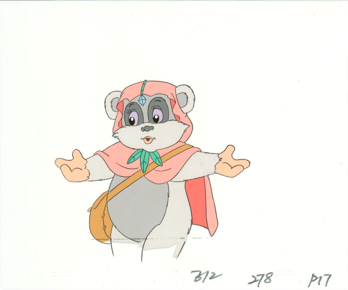 Star Wars: Ewoks Princess Keesaa Original Production Animation Cel and Drawing from Lucasfilm b5425