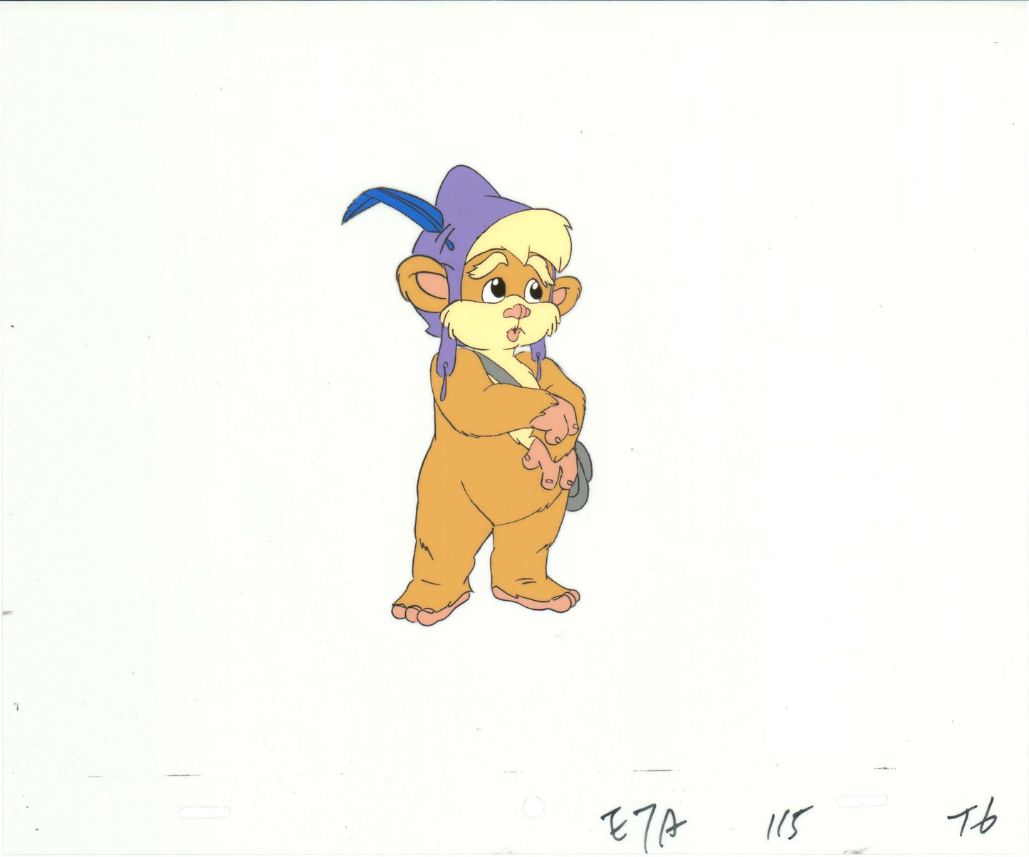 Star Wars: Ewoks Teebo Season 2 Original Production Animation Cel and Drawing from Lucasfilm b5436