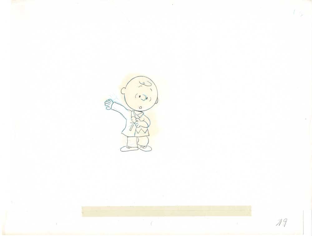 PEANUTS The Charlie Brown and Snoopy Show Production Animation Cel Drawing 1983-1985 19d