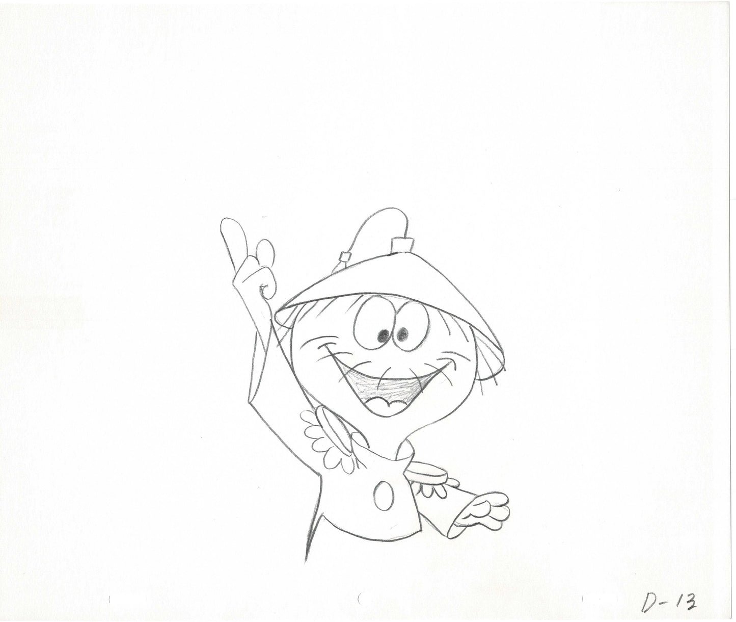 Quisp and Quake Quunchy Jay Ward Animation Cel Drawing Rocky Bullwinkle studio 006