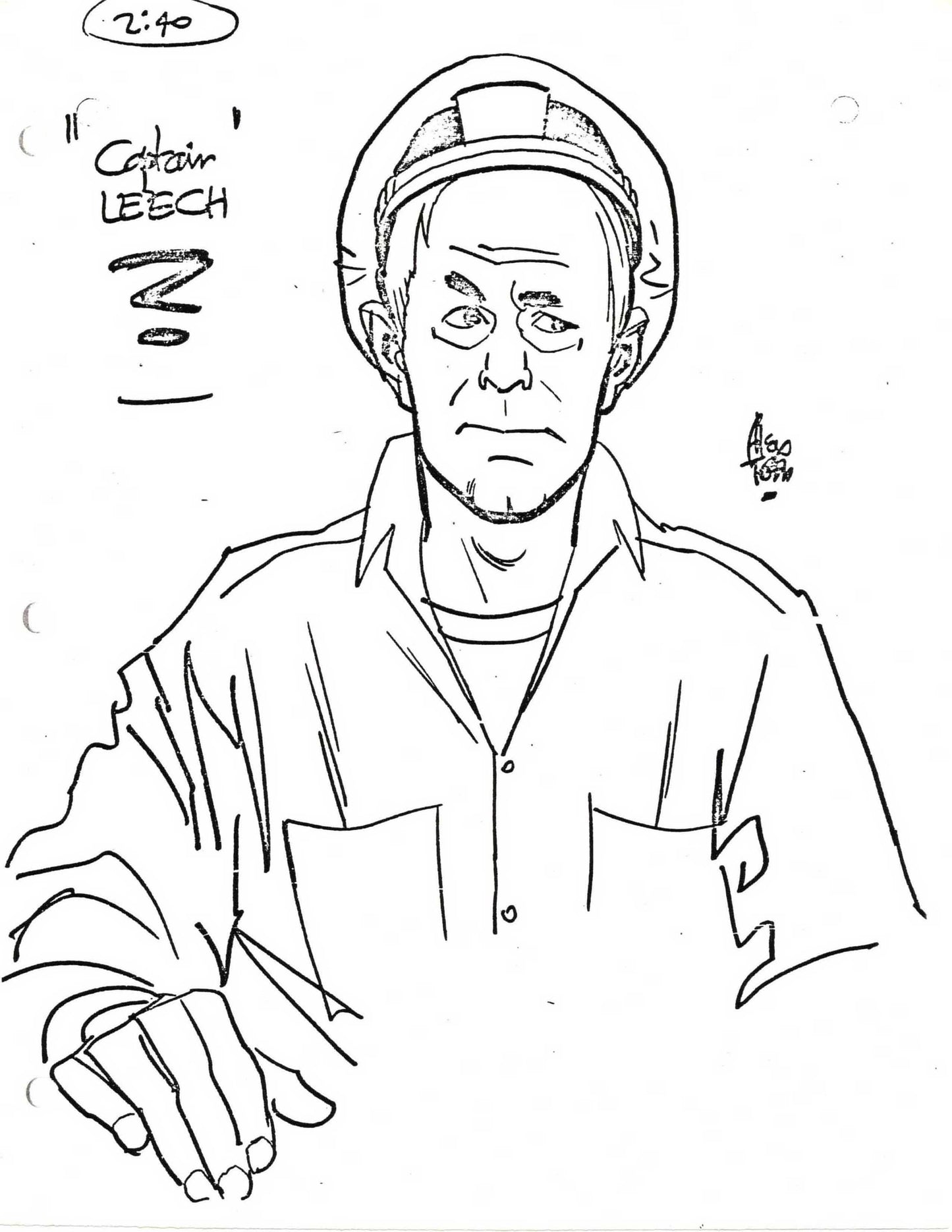 Alex Toth Adventures of Gulliver 1968 Model Sheet Copy Hanna Barbera Leech 31