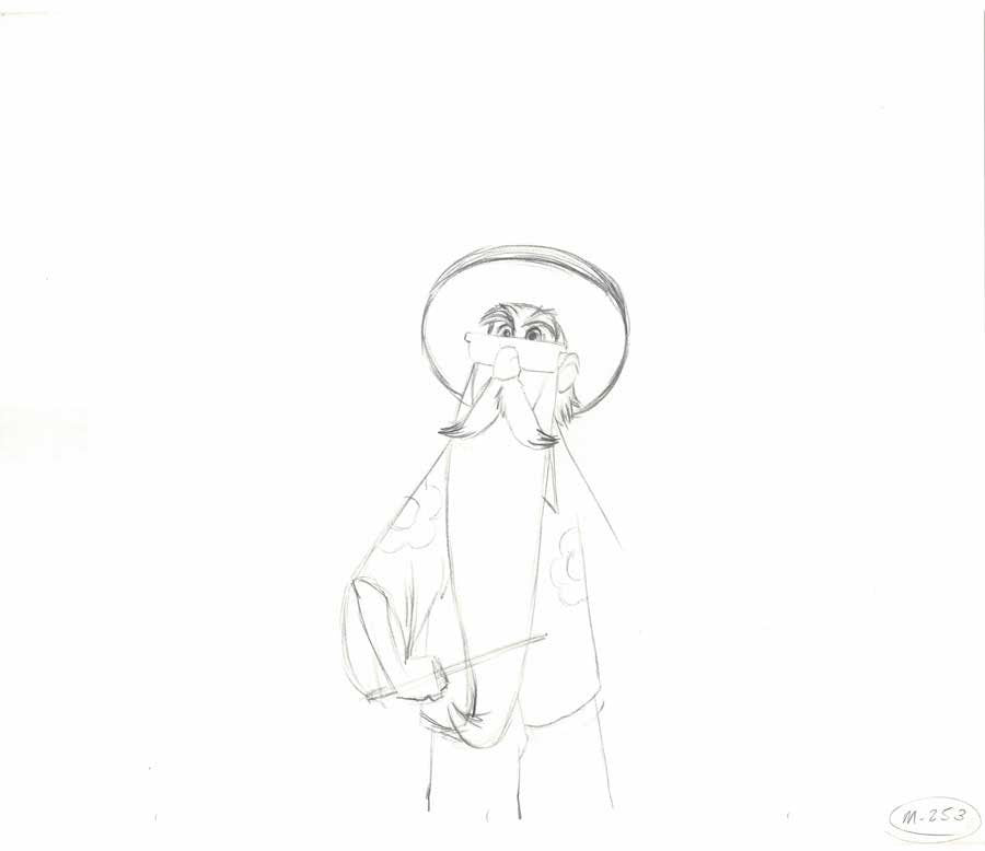 Merlin the Magician of Sword and the Stone Epcot Production Animation Cel Drawing 2000s Disney by Phil Nibbelink 14