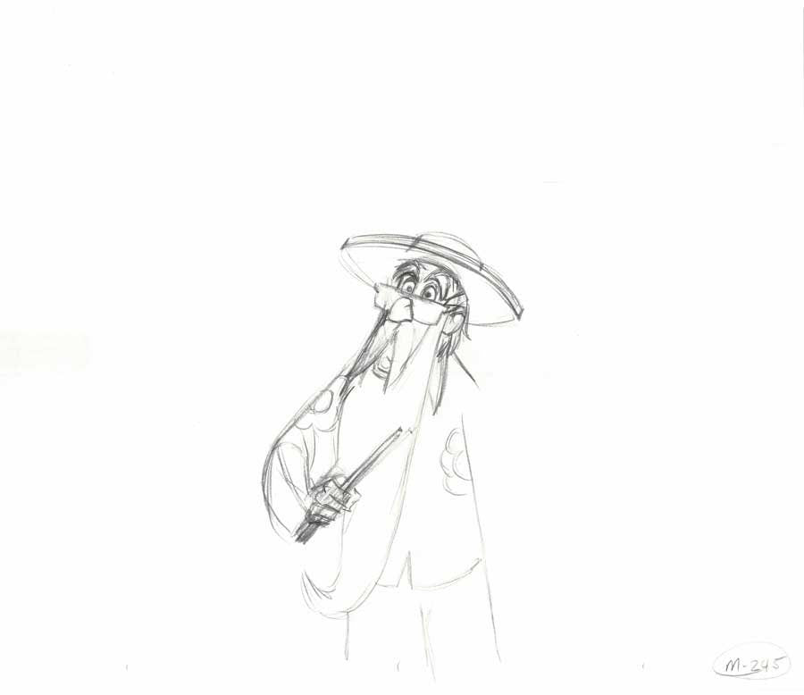 Merlin the Magician of Sword and the Stone Epcot Production Animation Cel Drawing 2000s Disney by Phil Nibbelink 12