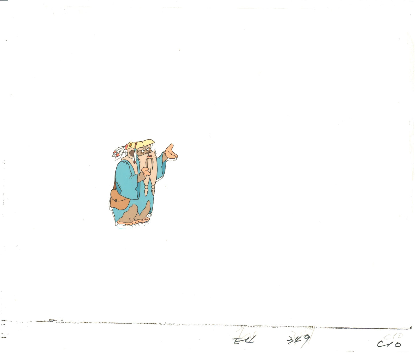Star Wars: EwoksOriginal Production Animation Cel with Stuck Drawing from Lucasfilm b5532