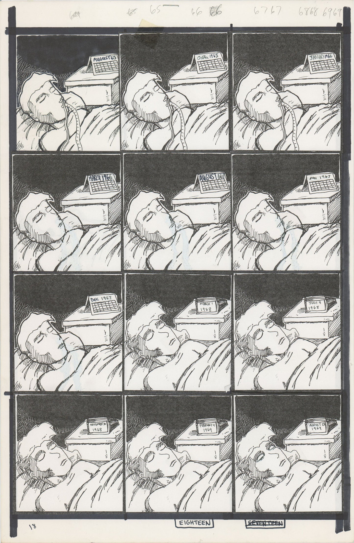 Tears Like Water #2 1999 Hand-inked Original Comic Page by Brien Cardello SIGNED p18