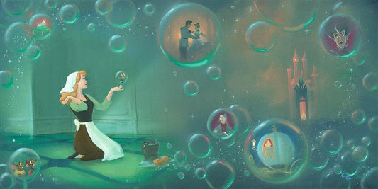Cinderella Walt Disney Fine Art Rob Kaz Signed Limited Edition of 95 on Canvas "A FairyTale Life"