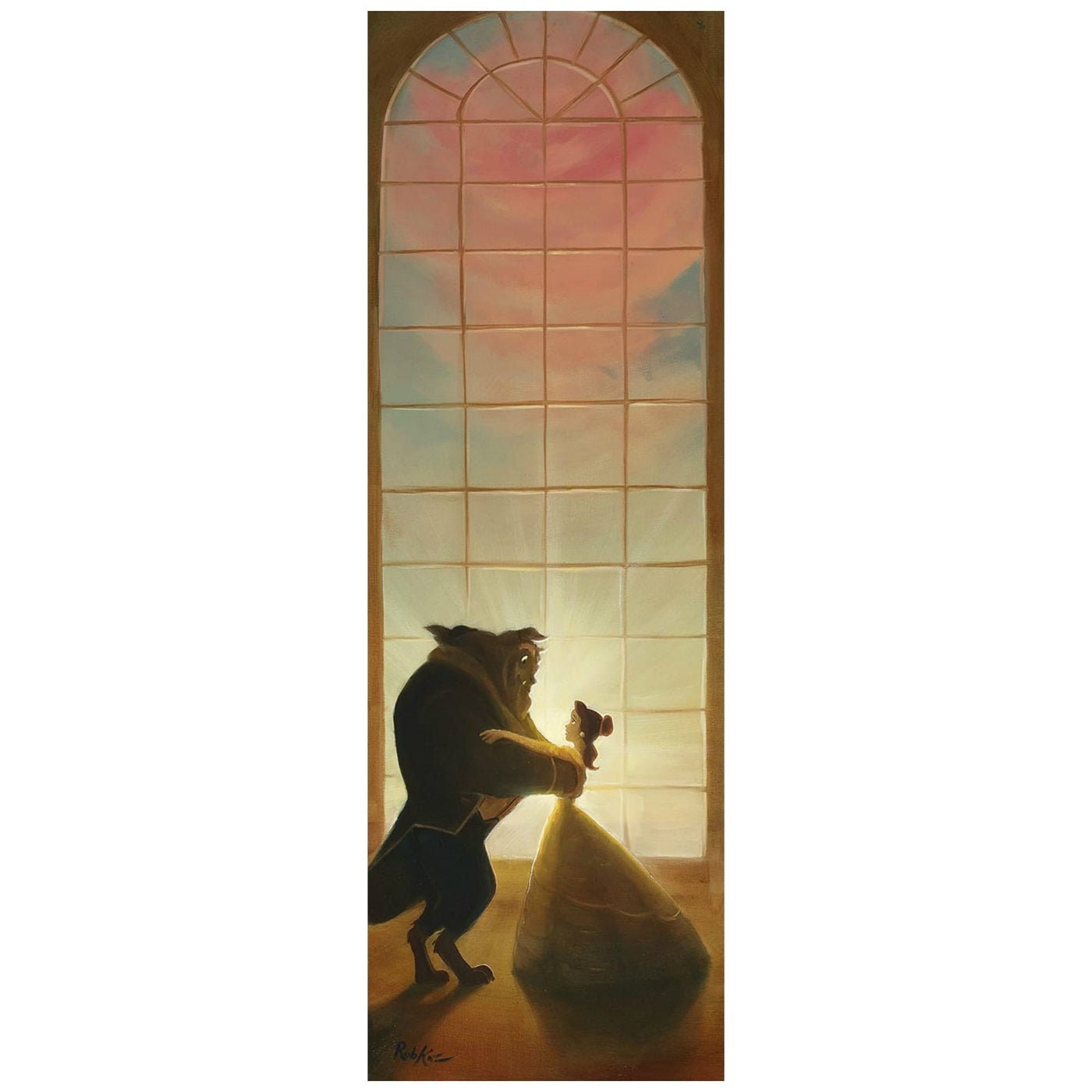 Beauty and the Beast Walt Disney Fine Art Rob Kaz Signed Limited Edition of 95 on Canvas "Rising in the East"