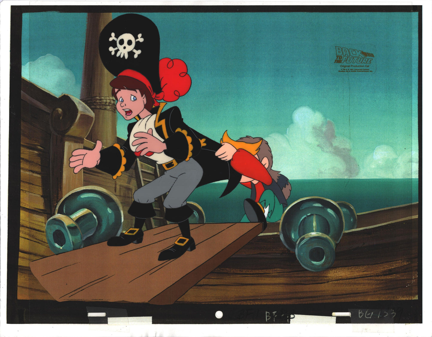 Back to the Future Original Production Animation Cel Universal Cartoon 1991-2 b6v19