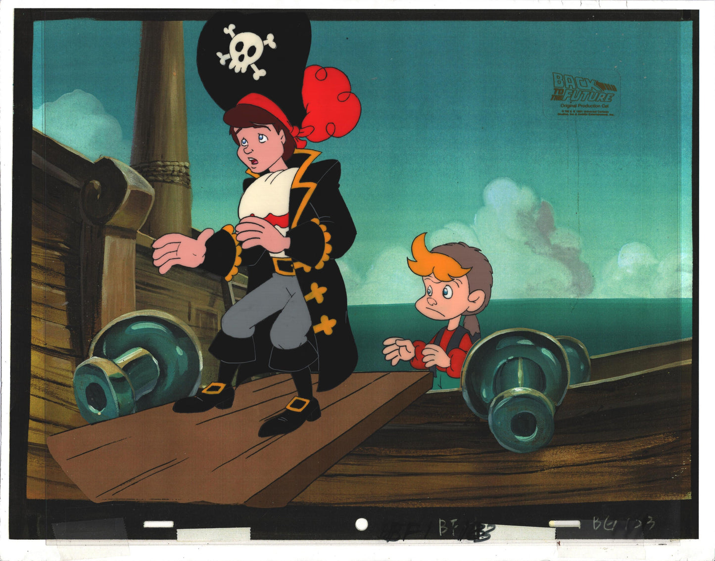 Back to the Future Original Production Animation Cel Universal Cartoon 1991-2 b6m11