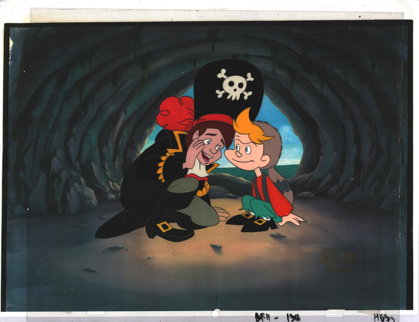 Back to the Future Original Production Animation Cel Universal Cartoon 1991-2 b6v73h