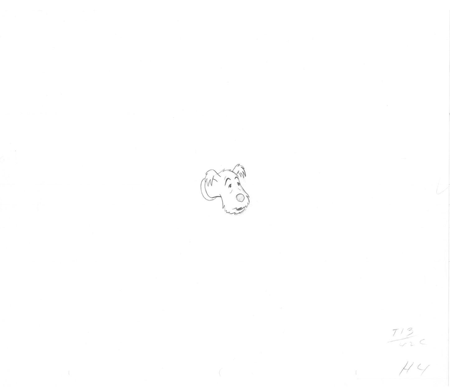 Herge Adventures of Tintin Snowy Cartoon Animation Cel Drawing 1957 to 64 9