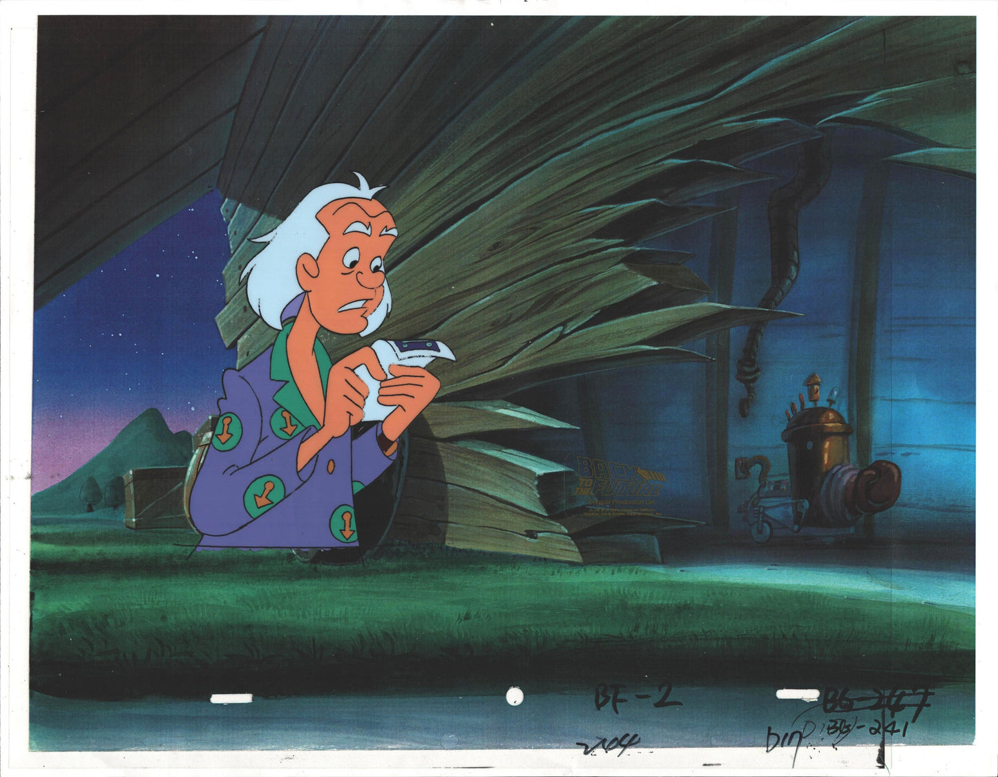 Back to the Future Original Production Animation Cel Universal Cartoon 1991-2 b6d17a