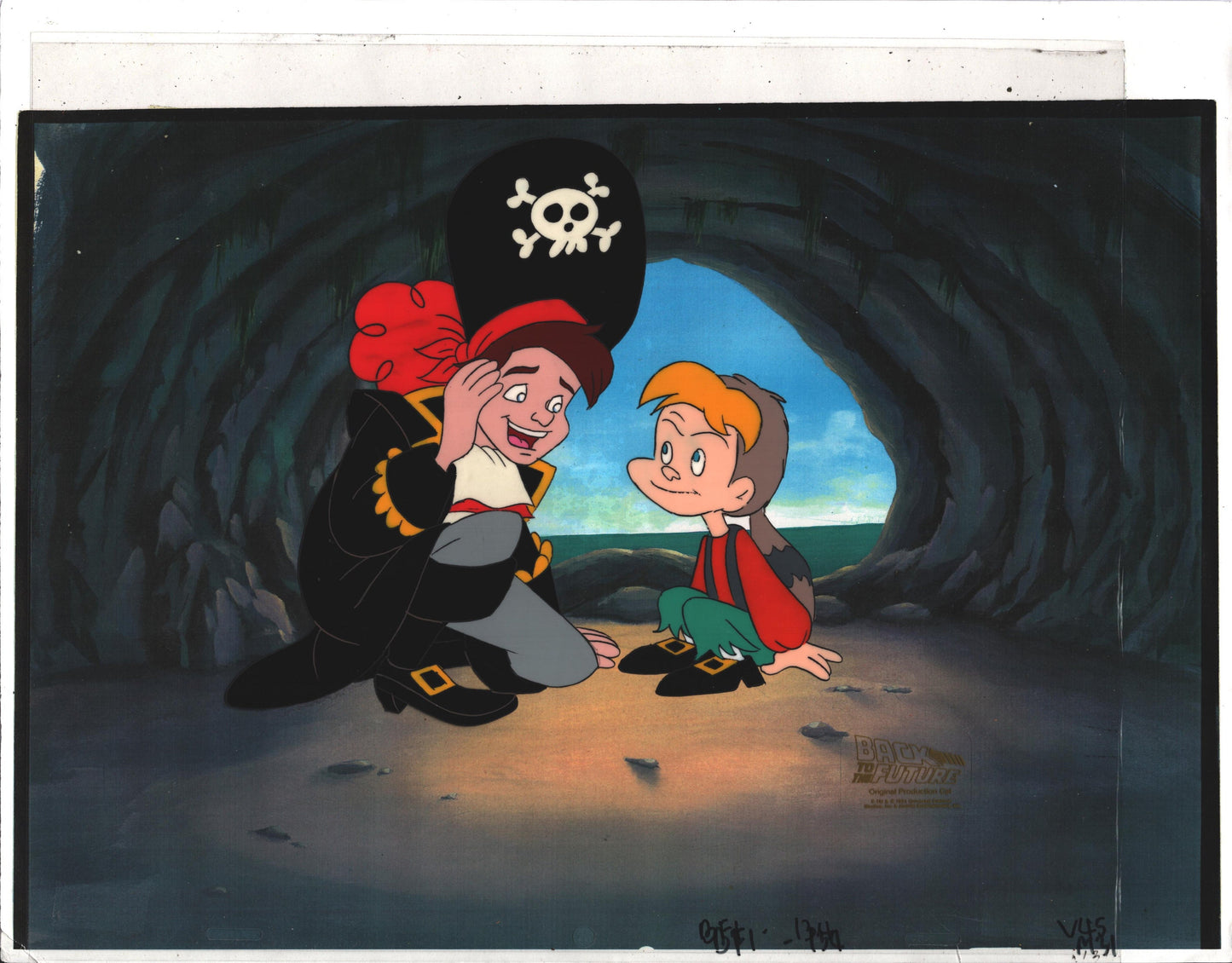 Back to the Future Original Production Animation Cel Universal Cartoon 1991-2 b6v45m