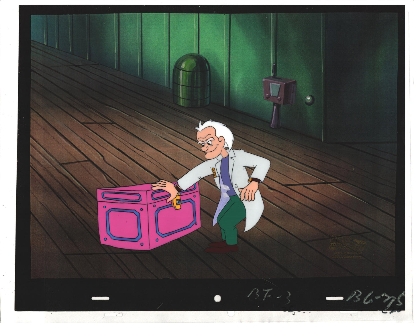 Back to the Future Original Production Animation Cel Universal Cartoon 1991-2 b6c20