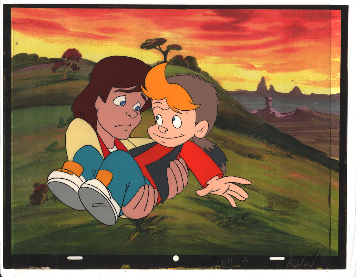 Back to the Future Original Production Animation Cel Universal Cartoon 1991-2 b6vvv