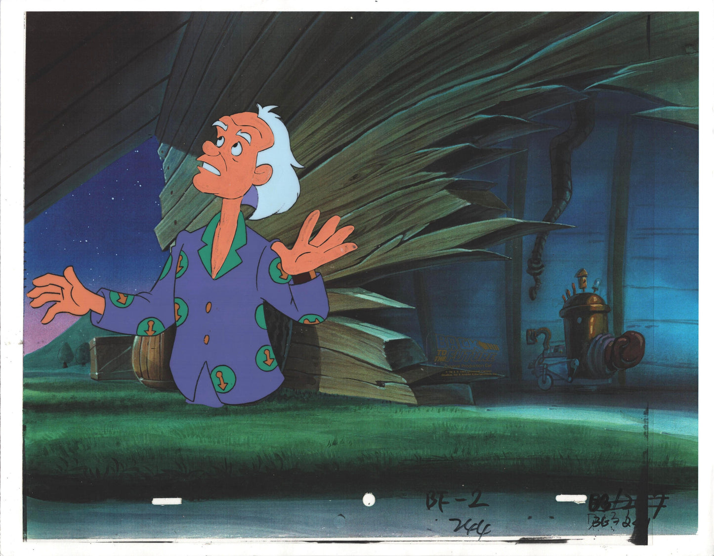 Back to the Future Original Production Animation Cel Universal Cartoon 1991-2 b6d131