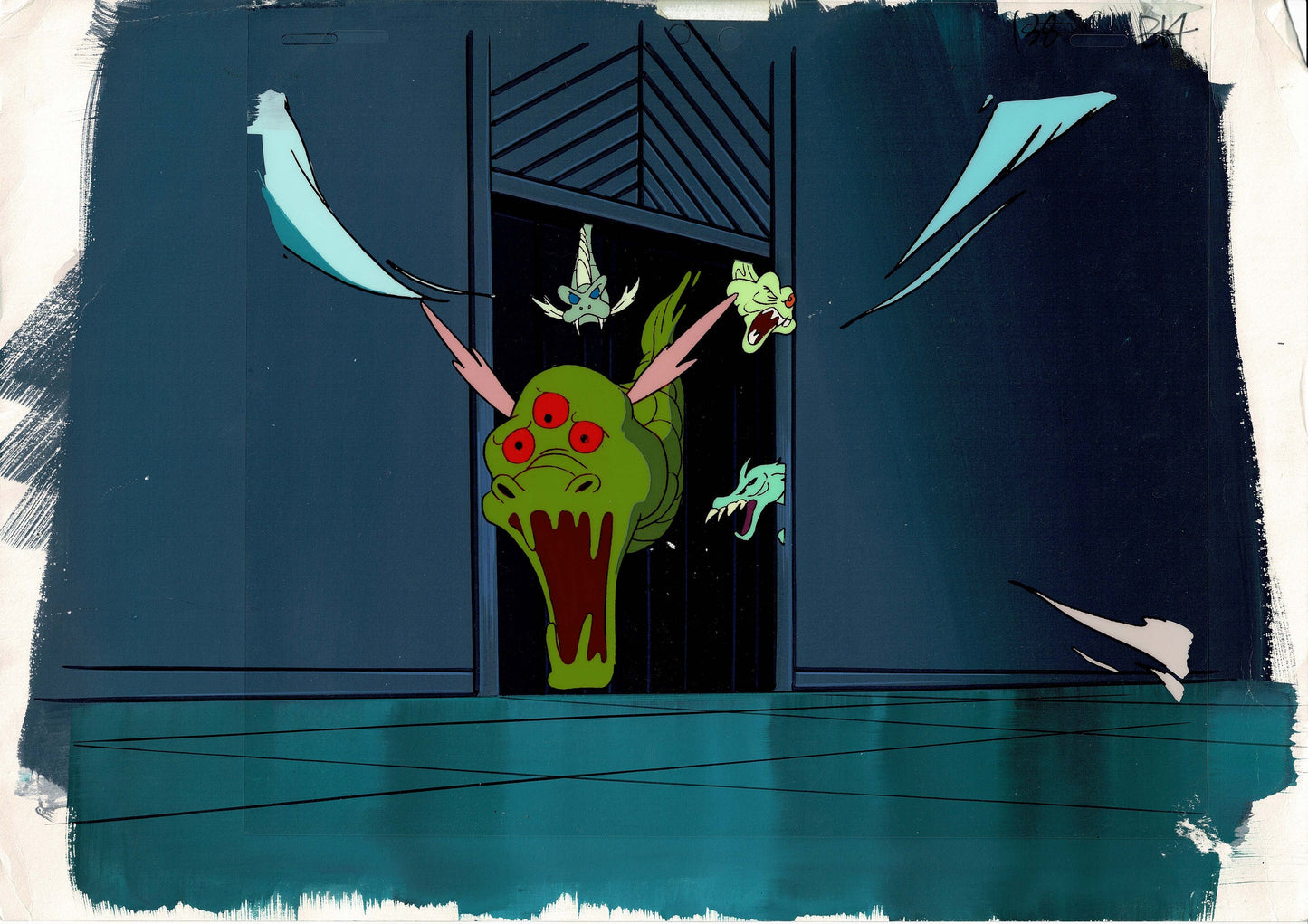 Real Ghostbusters DIC Production Animation Cel and OBG Original Background 1986-1991 Master Setup h