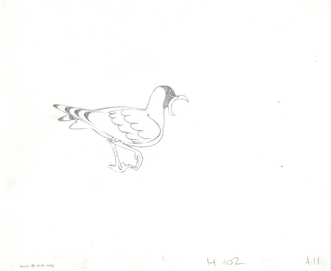 Watership Down 1978 Production Animation Cel Drawing with Linda Jones Enterprise Seal and Certificate of Authenticity 19-002