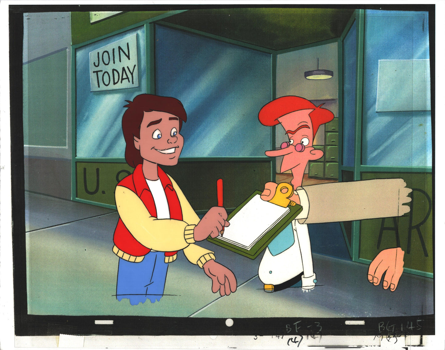 Back to the Future Original Production Animation Cel Universal Cartoon 1991-2 b60bf-3
