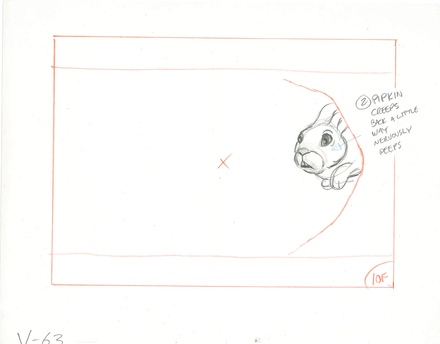 Watership Down 1978 Production Animation Cel Drawing with Linda Jones Enterprise Seal and Certificate of Authenticity 028-29