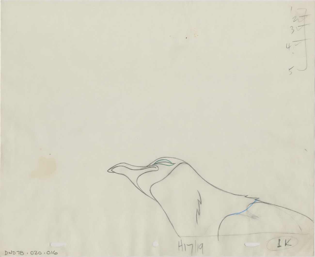 Watership Down 1978 Production Animation Cel Drawing with Linda Jones Enterprise Seal and Certificate of Authenticity 020-016