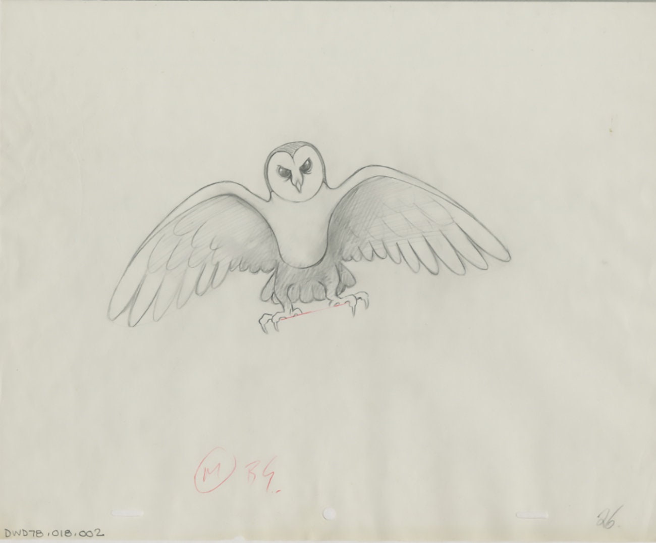 Watership Down 1978 Production Animation Cel Drawing with Linda Jones Enterprise Seal and Certificate of Authenticity 018-002