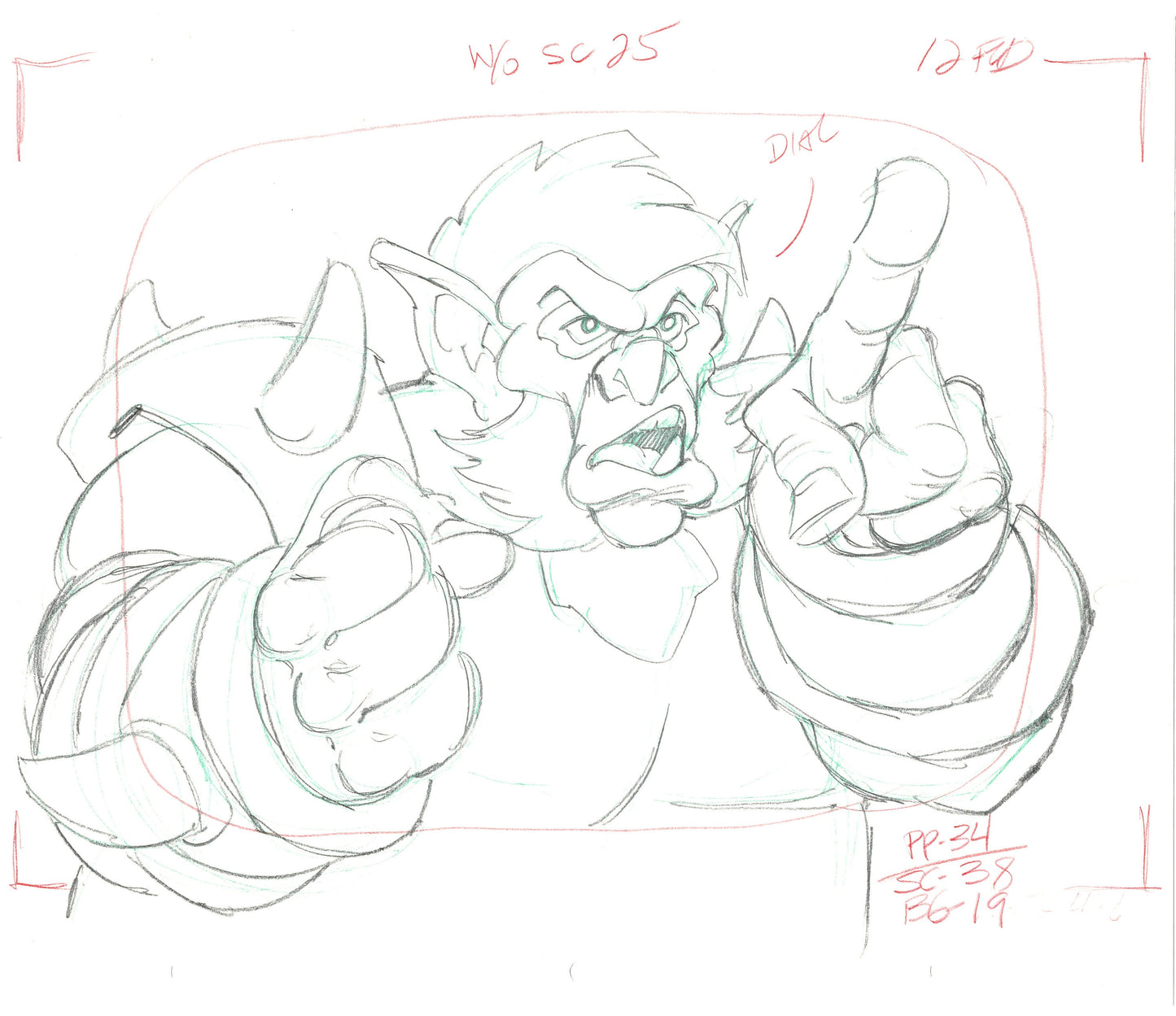 She-Ra Princess of Power Animation Production Cel Drawing Filmation 1980s 151