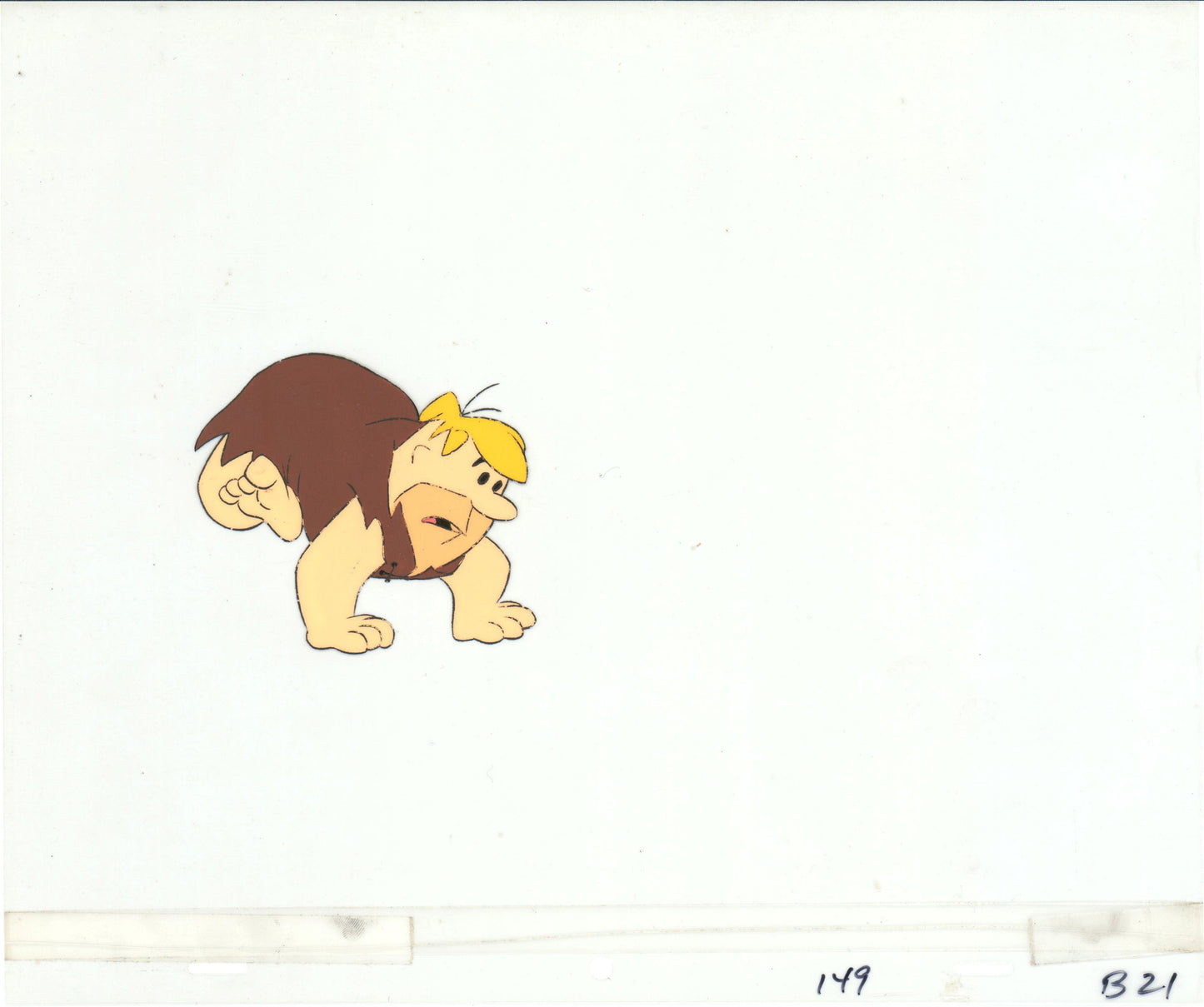 The Flintstones Barney Rubble Animation Cel Hanna-Barbera 1980s b70288