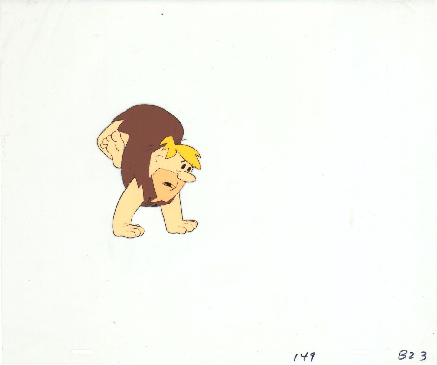 The Flintstones Barney Rubble Animation Cel Hanna-Barbera 1980s b70290