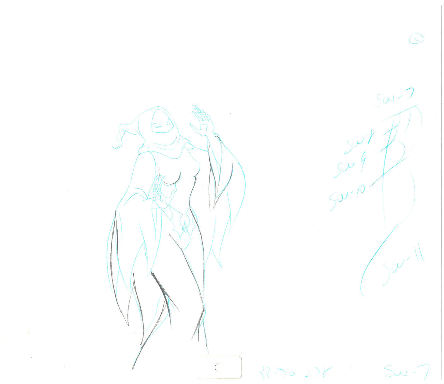 She-Ra Princess of Power Animation Production Cel Drawing Filmation 1980s 217