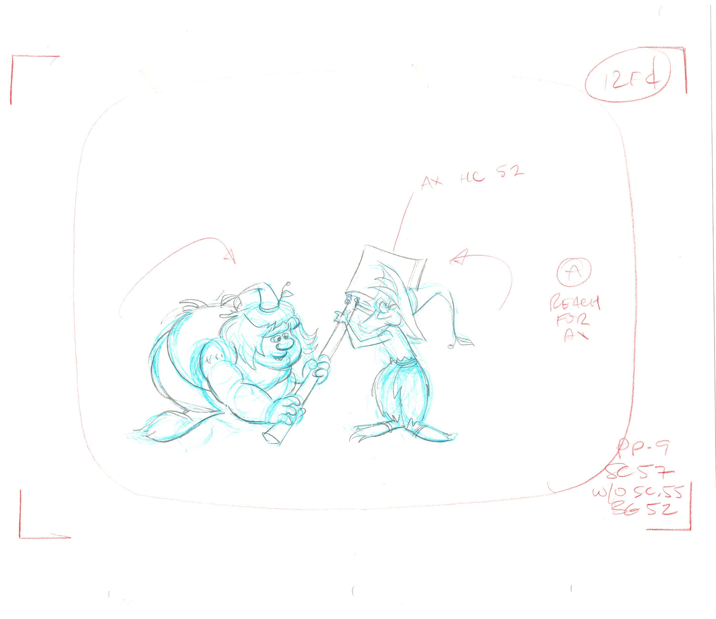 She-Ra Princess of Power Animation Production Cel Drawing Filmation 1980s 145