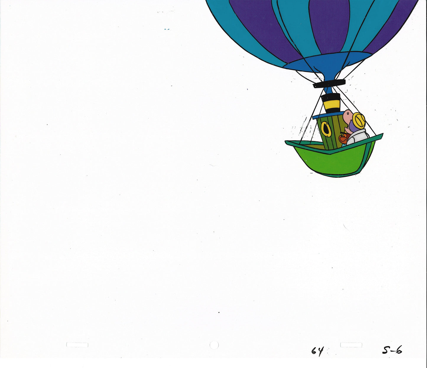 Peter Potamus and So So 1964 Hand-Inked Animation Production Cel from Hanna Barbera 6