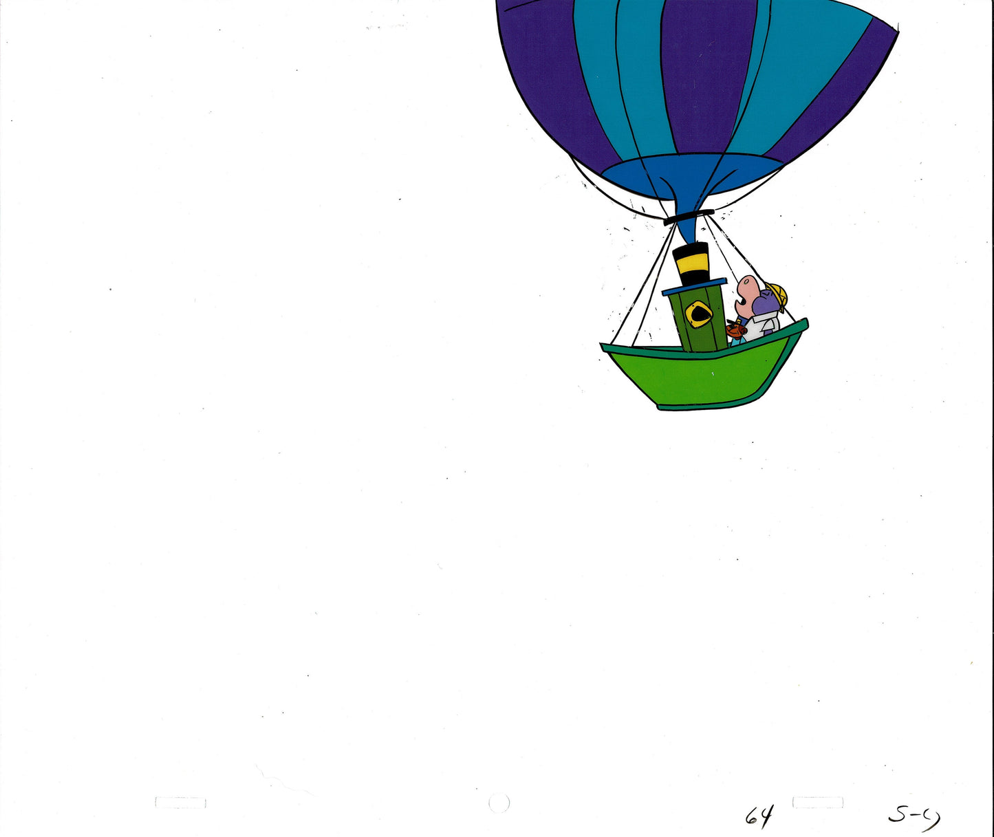 Peter Potamus and So So 1964 Hand-Inked Animation Production Cel from Hanna Barbera 9