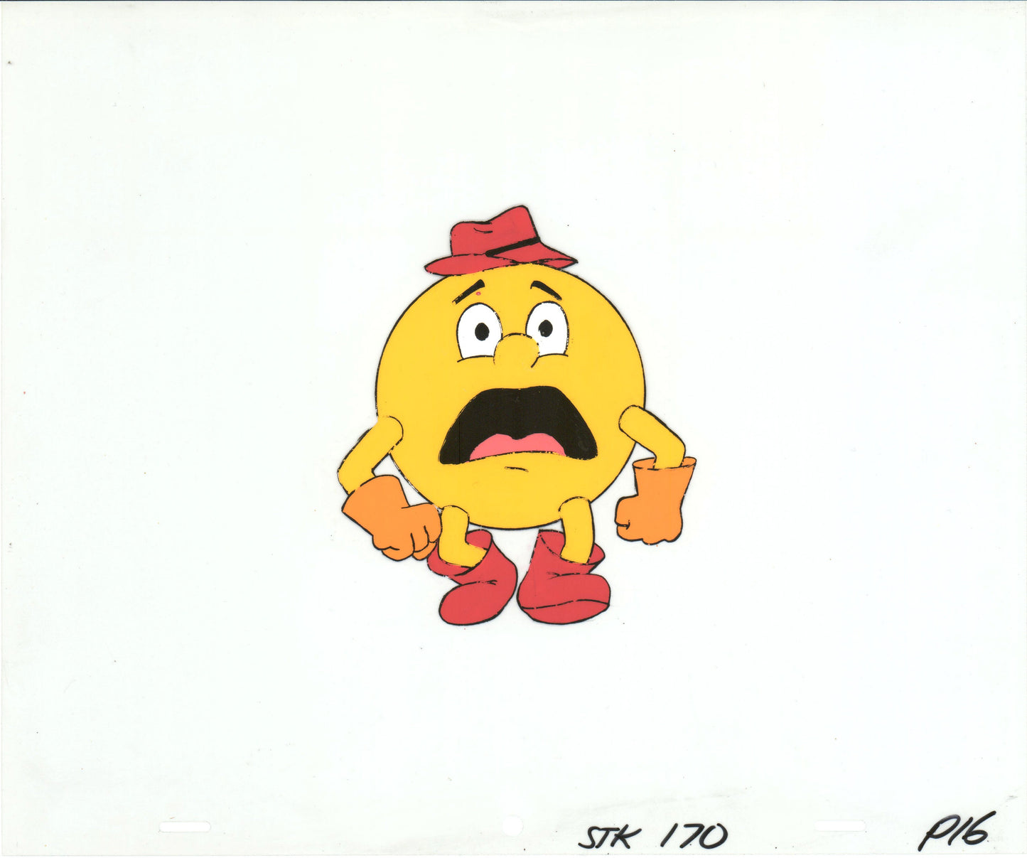 PacMan Production Animation Art Cel from Hanna Barbera 1982-83 b07348