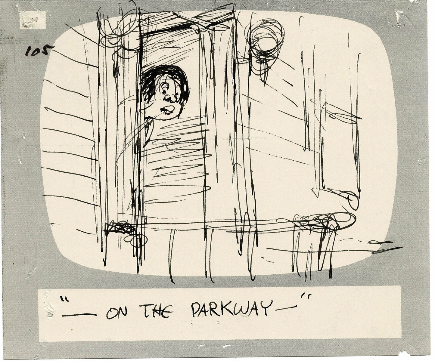 Hey Good Lookin Ralph Bakshi 1973-82 animation Hand-Drawn Storyboard 105