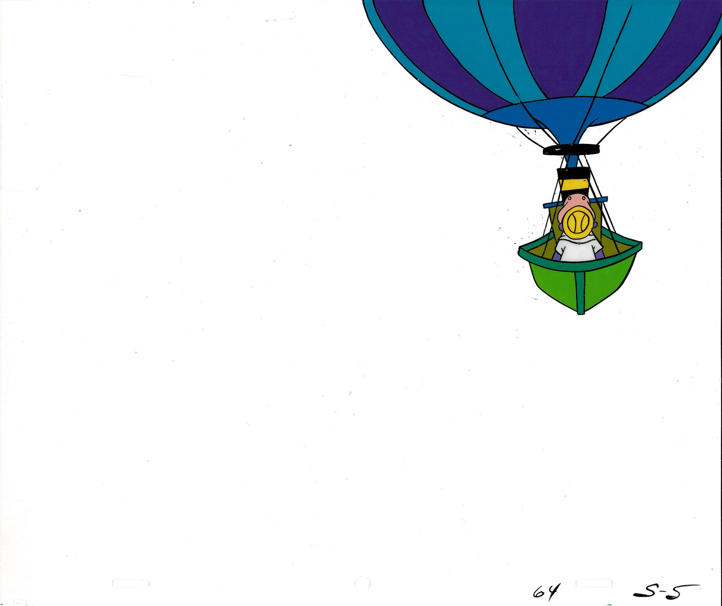 Peter Potamus and So So 1964 Hand-Inked Animation Production Cel from Hanna Barbera 5