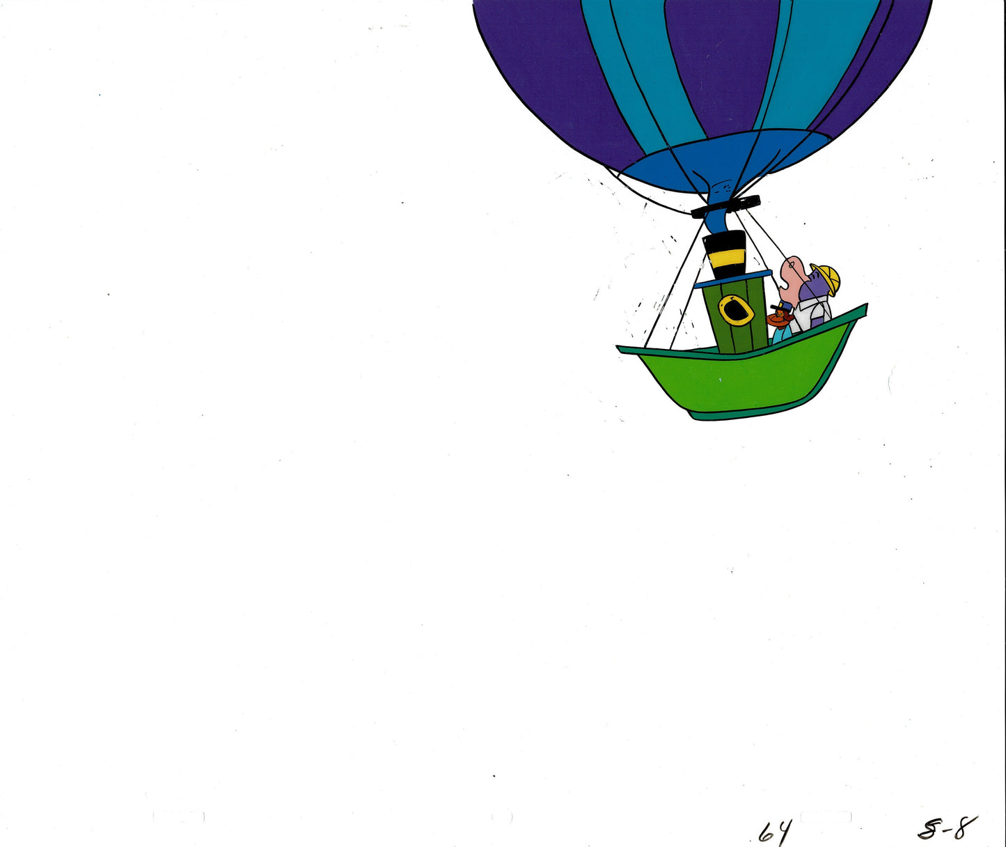 Peter Potamus and So So 1964 Hand-Inked Animation Production Cel from Hanna Barbera 8