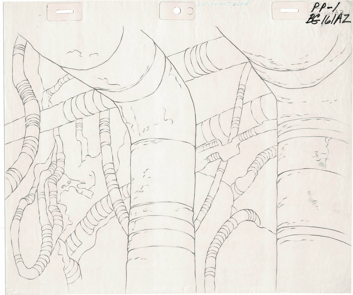 She-Ra Princess of Power Animation Production Pencil Background Drawing Filmation 1980s 72-005 From the FIRST Episode