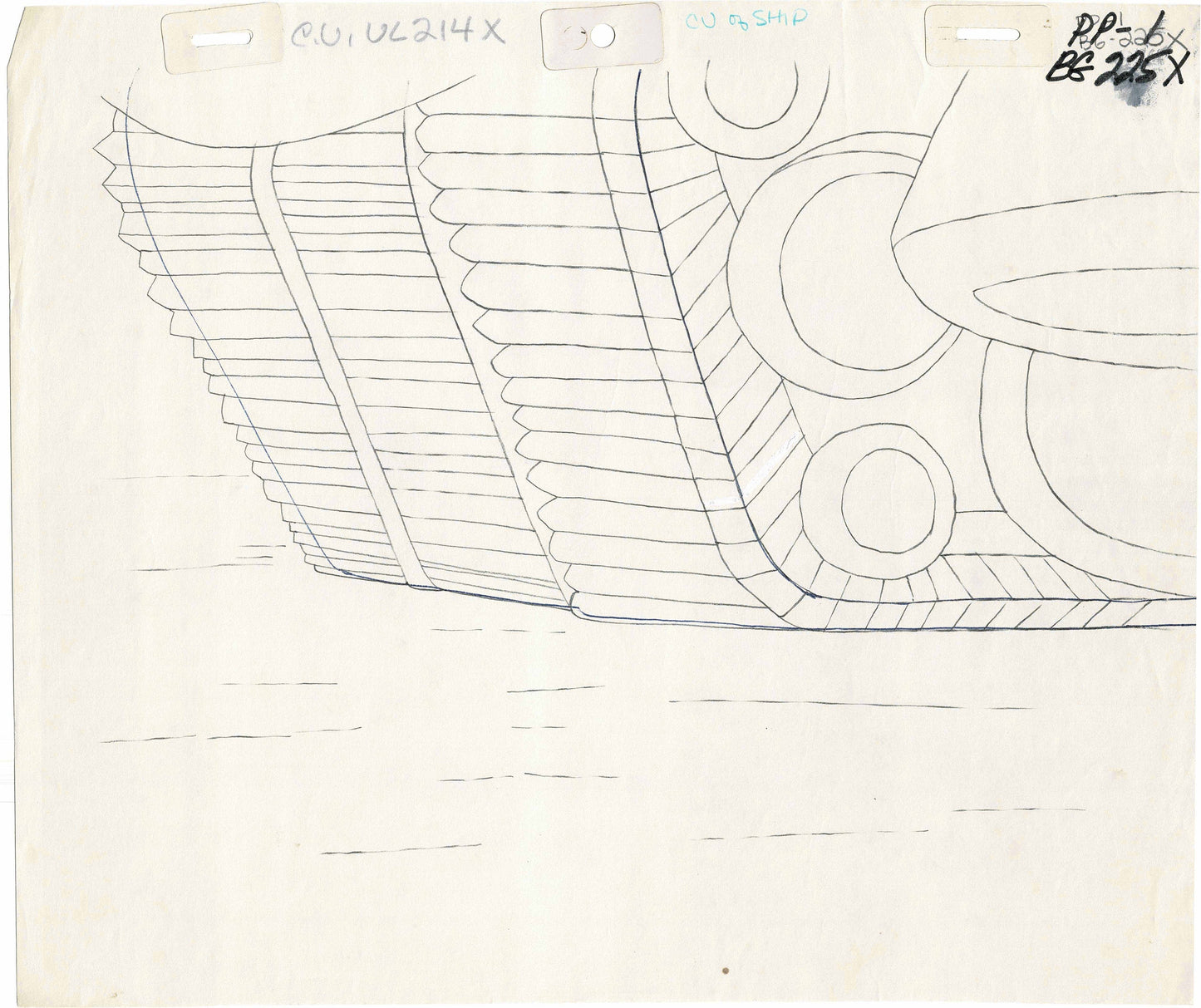 She-Ra Princess of Power Animation Production Pencil Background Drawing Filmation 1980s 72-008 From the FIRST Episode