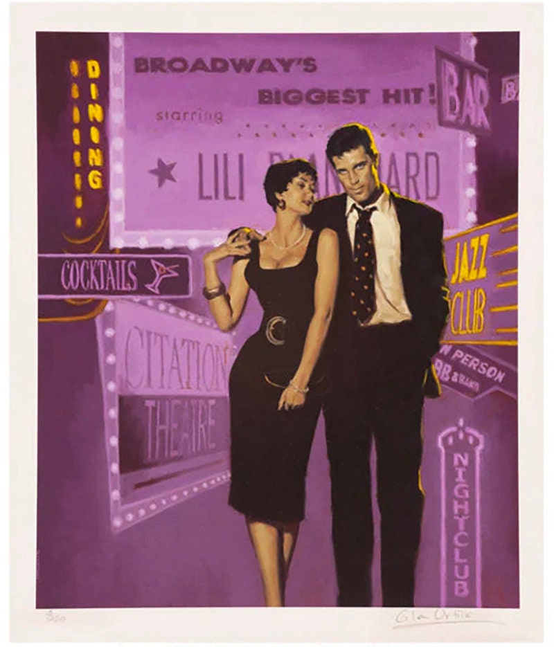 Glen Orbik SIGNED Broadway Nights Giclee on Paper Limited Edition Print of 250