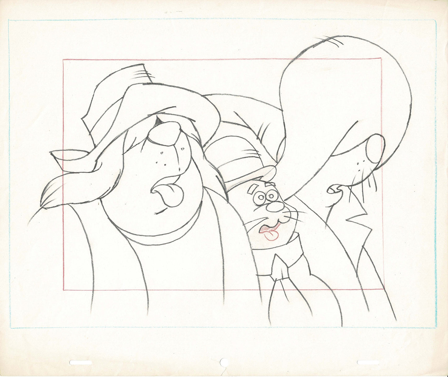 Houndcats Vintage production-used animation Cel Drawing 1972 Friz Freleng 3