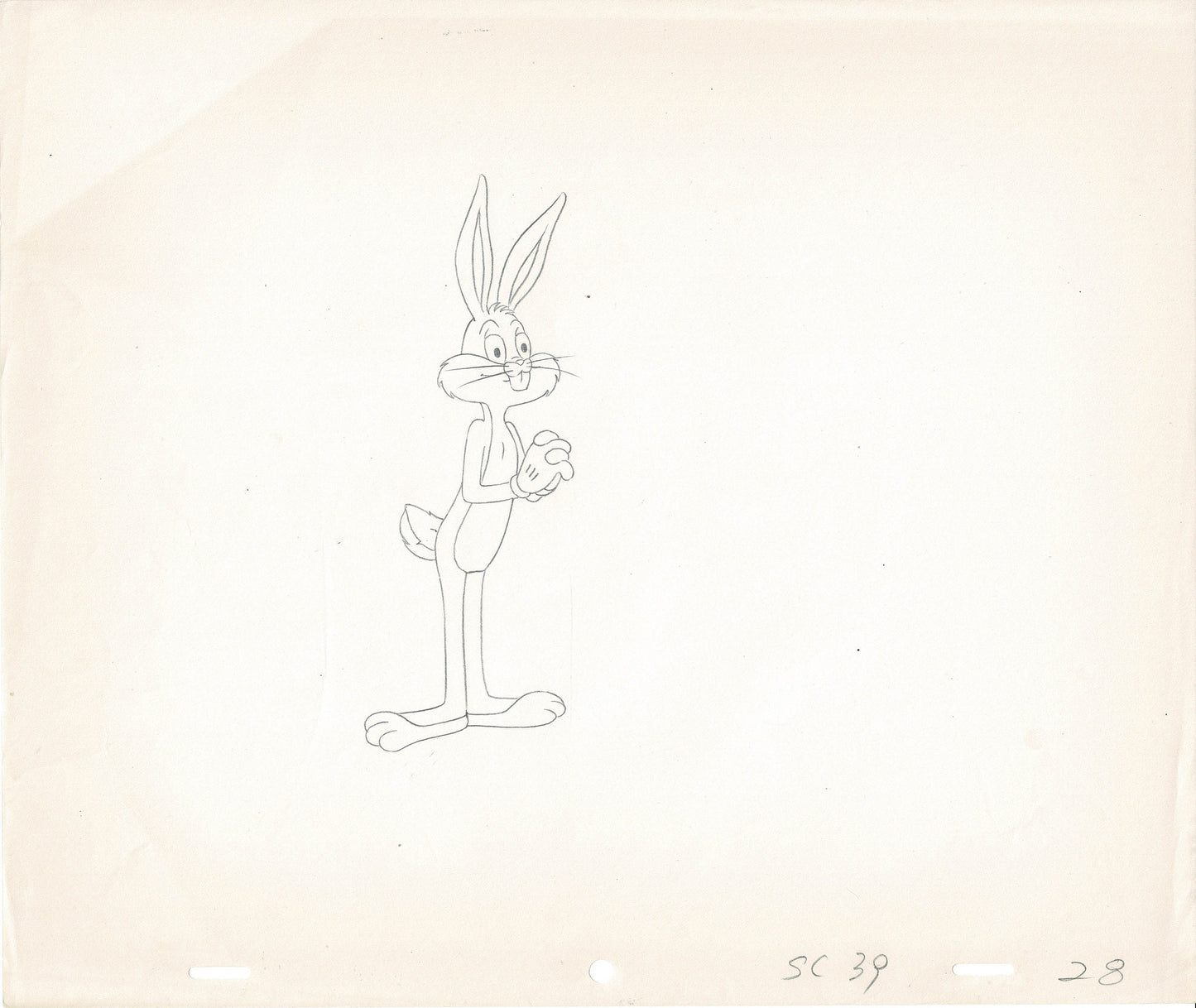 Bugs Bunny 1979 Animation Cel Drawing from Warner Brothers Looney Tunes Christmas 28