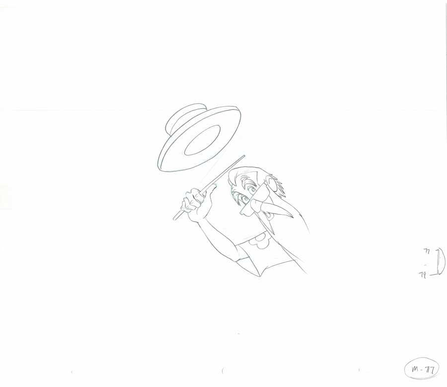 Merlin the Magician of Sword and the Stone Epcot Production Animation Cel Drawing 2000s Disney by Phil Nibbelink 041