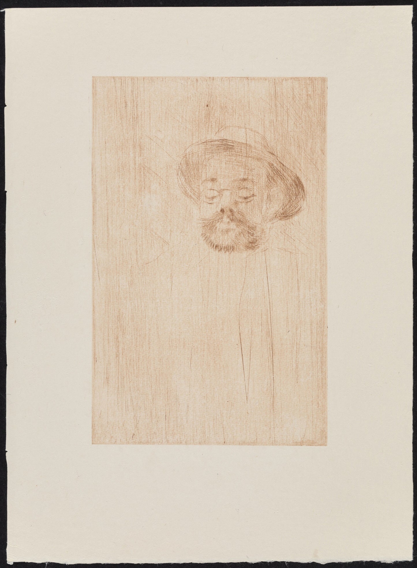 Henri de Toulouse-Lautrec (1864-1901) Portrait de Henri Somm 1898 Drypoint on Paper